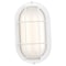 Nuvo LED Small Oval Bulk Head Fixture, White Finish with White Glass 62/1388 - alternate 7